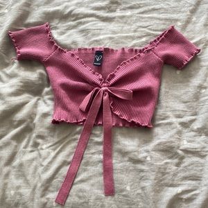 Pink/Purple Windsor Crop Top